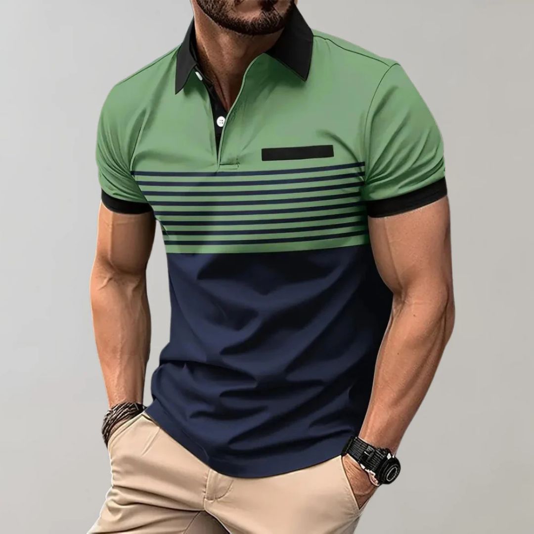 Polo rayé estival décontracté - élégant et confortable par Harke