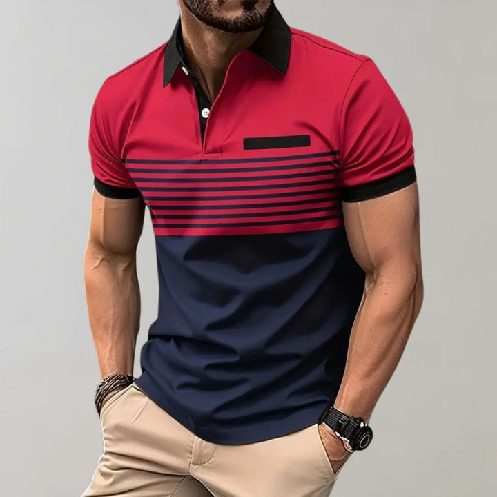Polo rayé estival décontracté - élégant et confortable par Harke