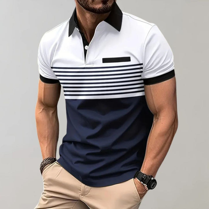 Polo rayé estival décontracté - élégant et confortable par Harke