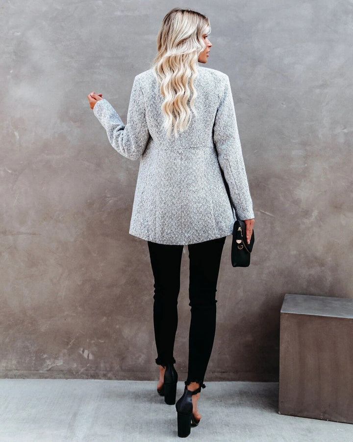 Livia - Blazer en tweed élégant pour printemps et automne pour femmes