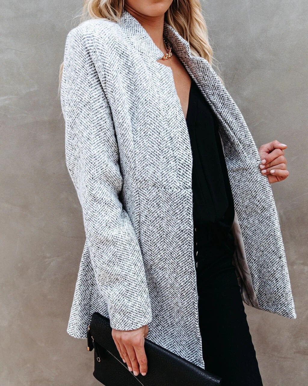 Livia - Blazer en tweed élégant pour printemps et automne pour femmes