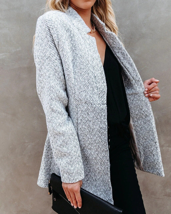Livia - Blazer en tweed élégant pour printemps et automne pour femmes