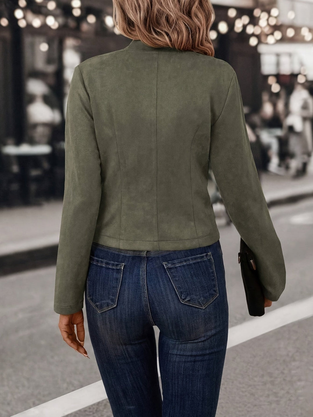 Doris - Stylish Reversible Open Front Jacket for the Fashion-Conscious Woman