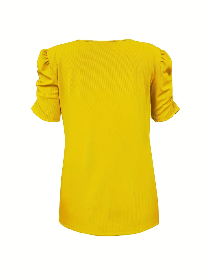 Elegant V-neck blouse for women by Rica