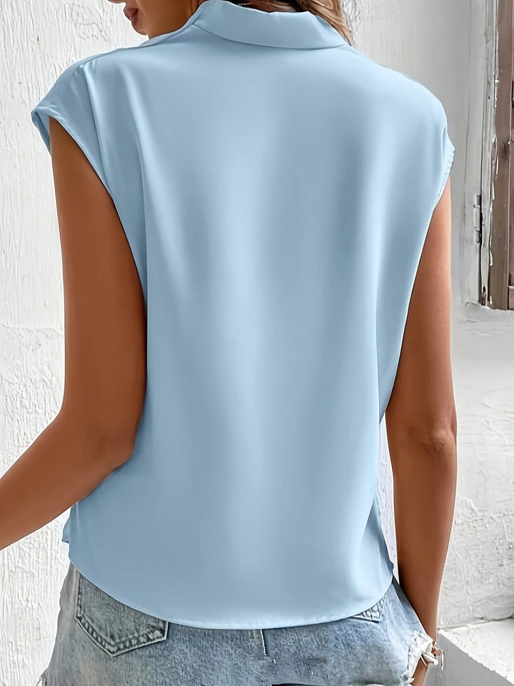 Nadine - Elegant Wrap Blouse for the Fashion-Conscious Woman