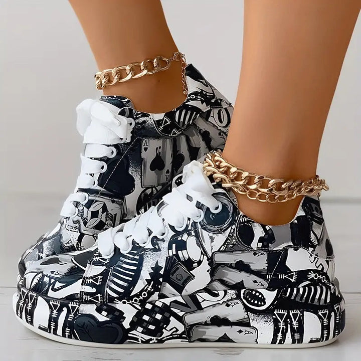 Lia™ - Baskets avec imprimé graffiti