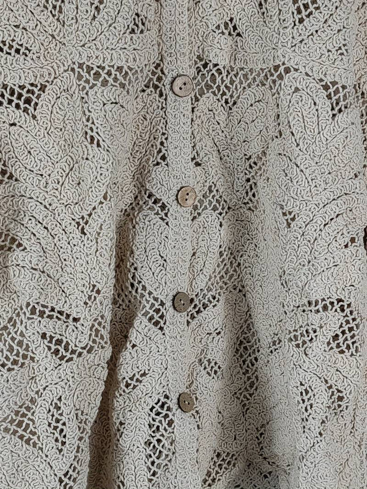 Diana - Elegantes apricotfarbenes Langarmhemd für Frauen