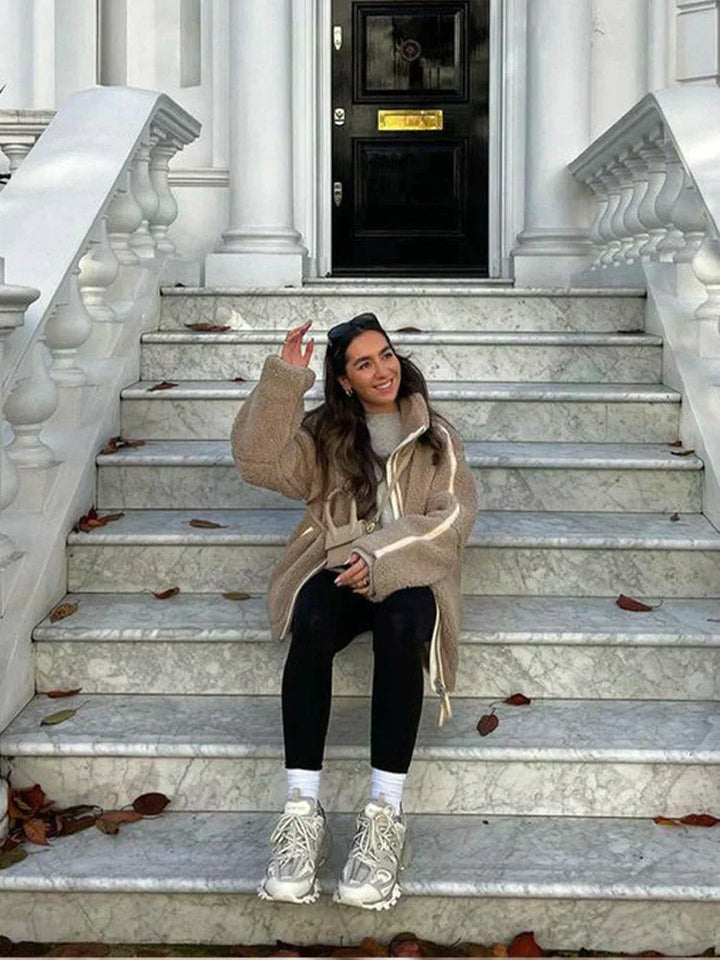 Pauline™ - Veste teddy en coton douillet