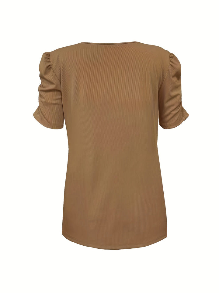 Elegant V-neck blouse for women by Rica