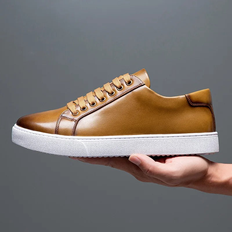 David™ - Baskets en cuir pour homme