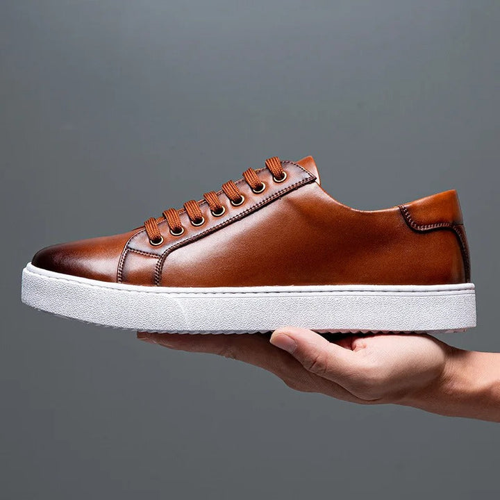 David™ - Baskets en cuir pour homme