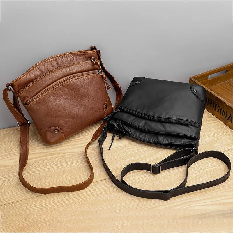 Lina™ - Premium-Leder Schultertasche