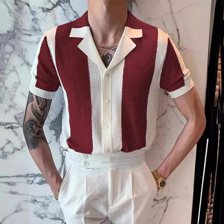 Chemise tricotée à la mode et polyvalente pour l'été - Hiske