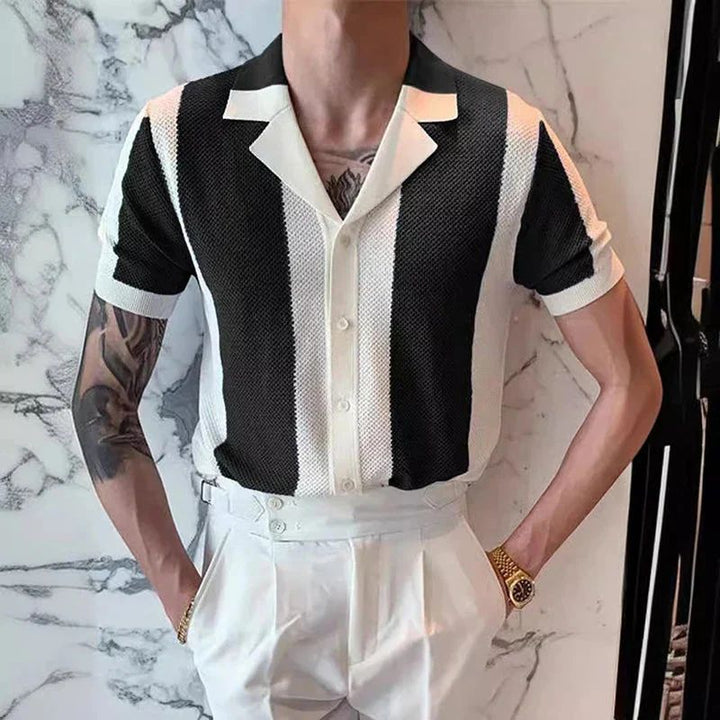 Chemise tricotée à la mode et polyvalente pour l'été - Hiske