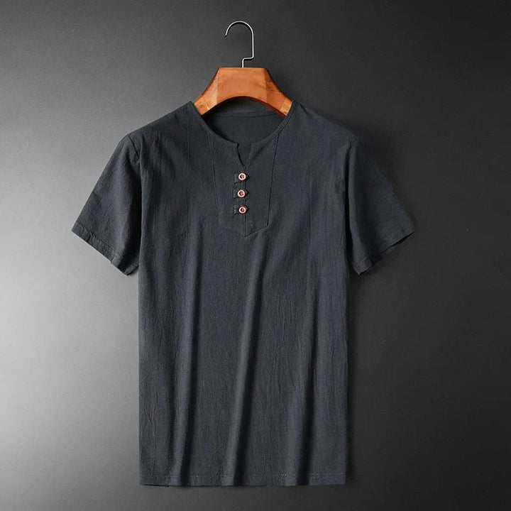 Fashionable and Comfortable Lightweight Cotton-Linen Summer T-Shirt for Men - Gio