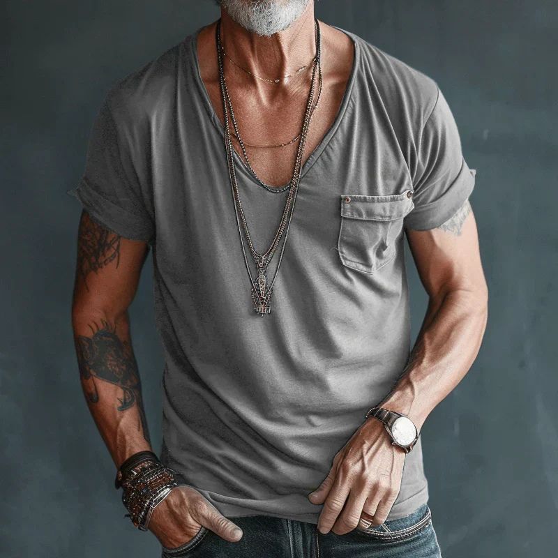 Stylish and comfortable airy summer T-shirt for men - Verno