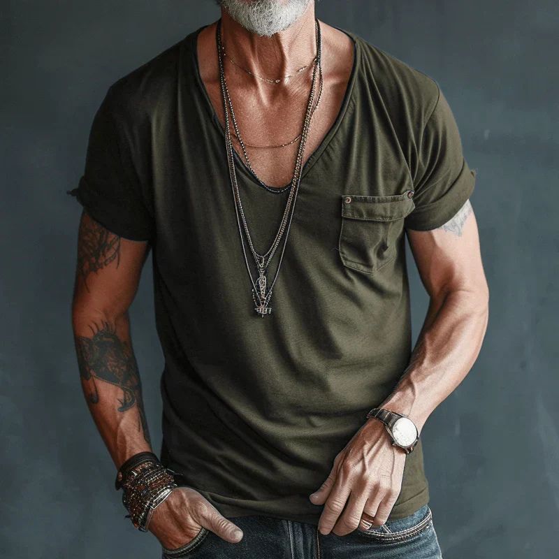 Stylish and comfortable airy summer T-shirt for men - Verno