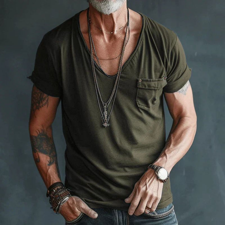 Stylish and comfortable airy summer T-shirt for men - Verno