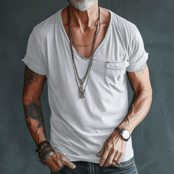 Stylish and comfortable airy summer T-shirt for men - Verno