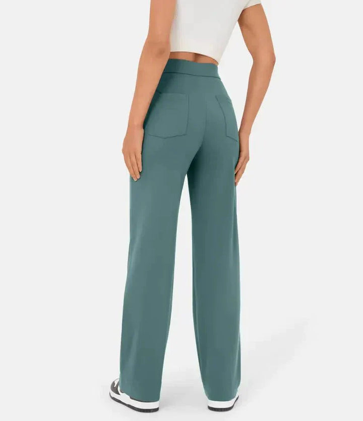 Pantalon de loisirs élastique stylé à taille haute - Sophia