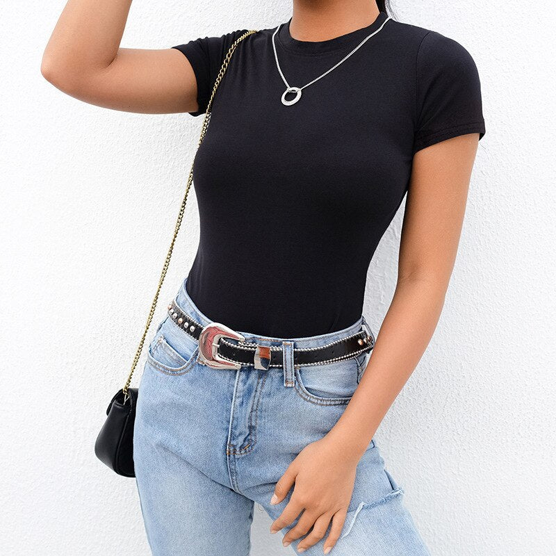 Carmela - Stylischer und bequemer T-Shirt-Body für den Alltag für Frauen