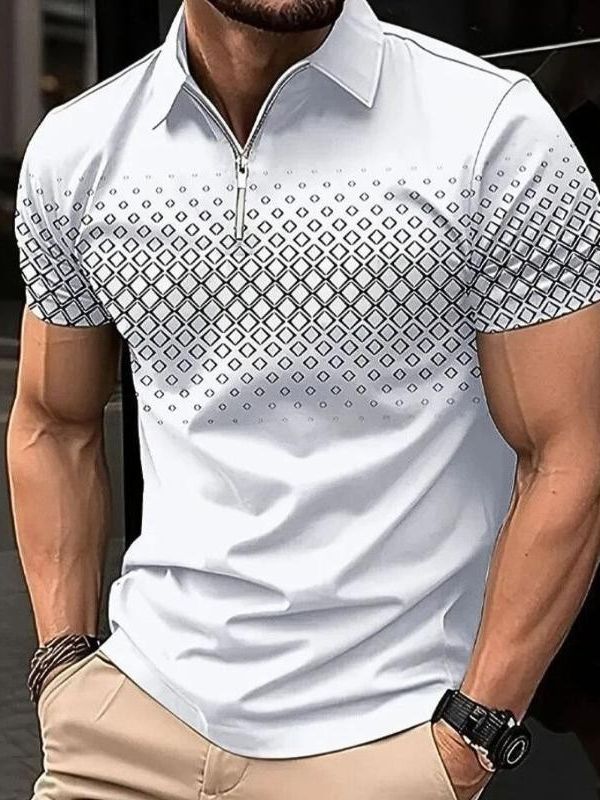Polo d'été classique élégant pour hommes - couleur vison