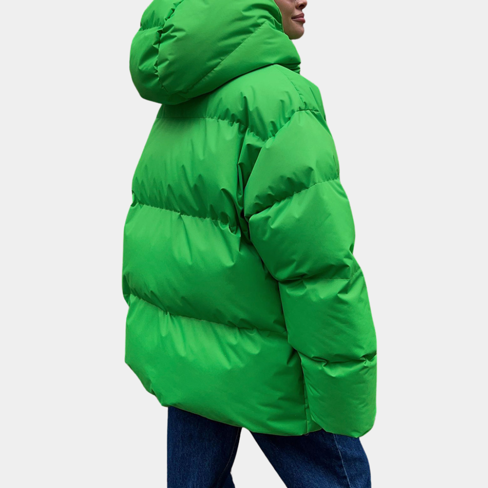 Veste élégante pour femmes avec légère ouate de Maron