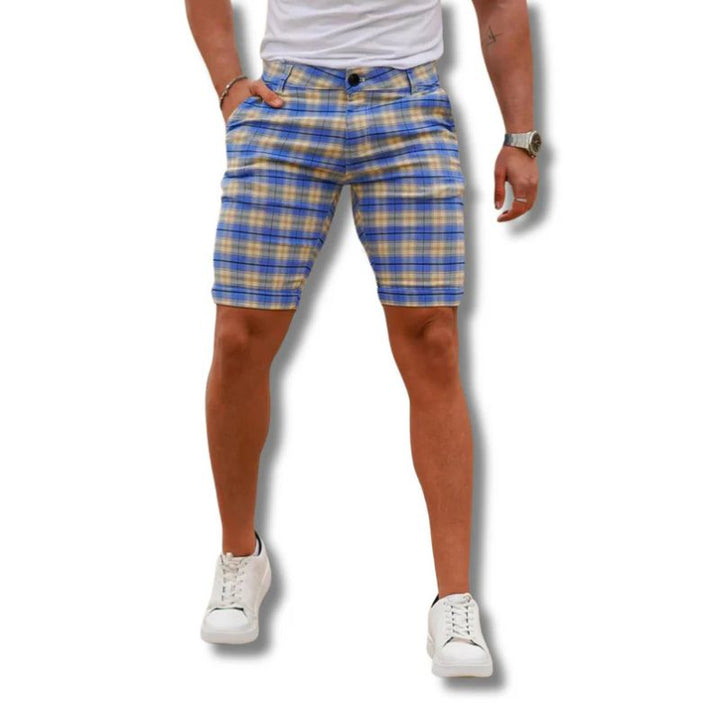 Shorts à carreaux à la mode pour hommes - Rewan