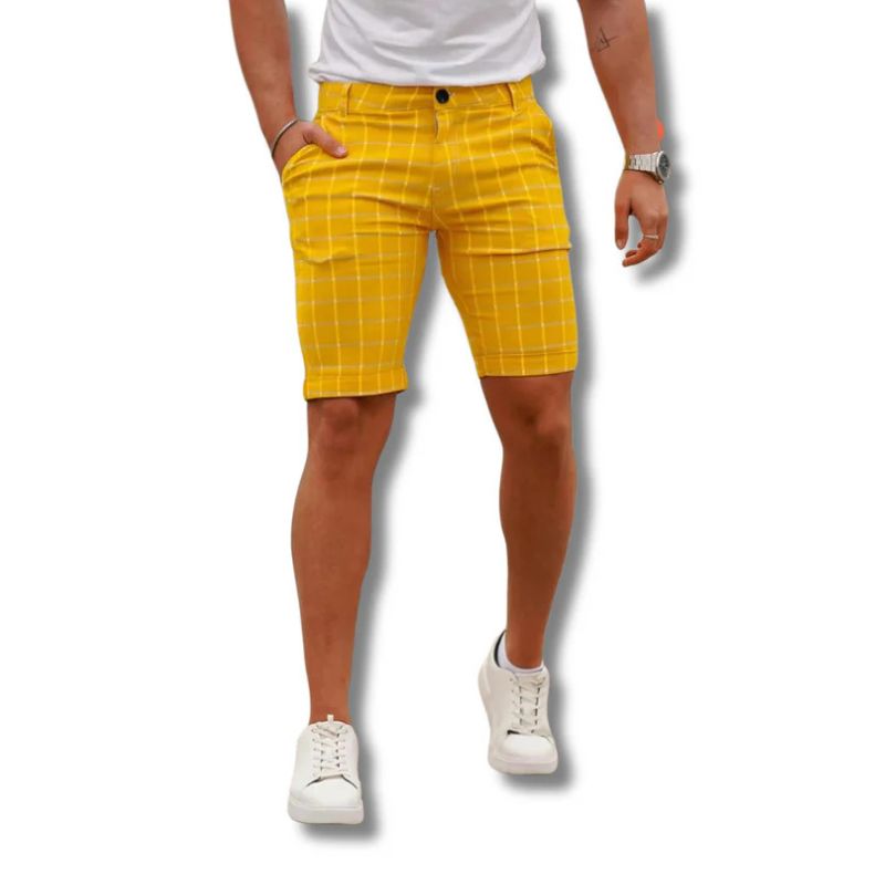 Shorts à carreaux à la mode pour hommes - Rewan
