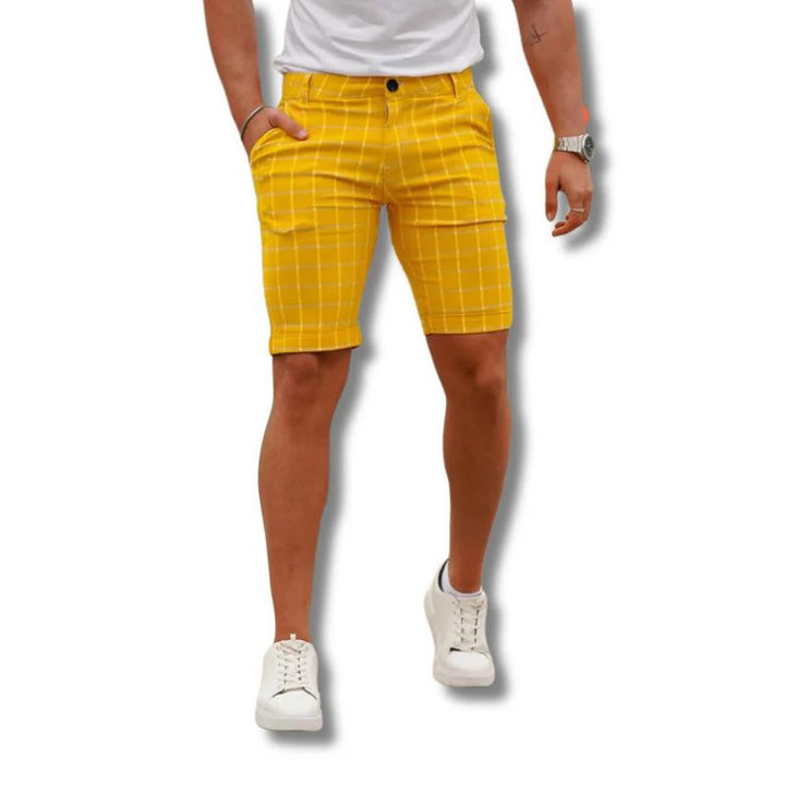 Shorts à carreaux à la mode pour hommes - Rewan
