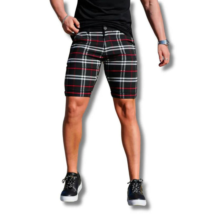 Shorts à carreaux à la mode pour hommes - Rewan
