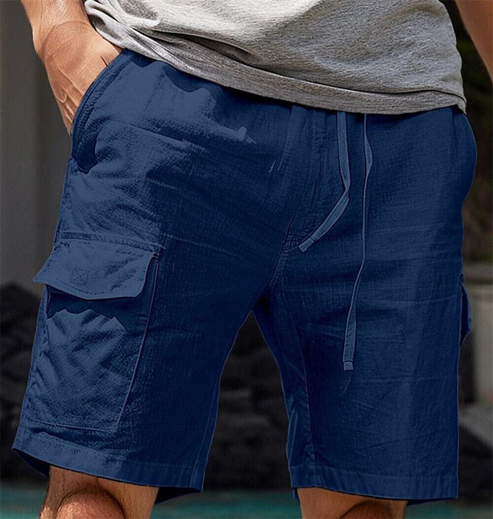 Shorts cargo élégants et confortables en lin pour hommes - Nard