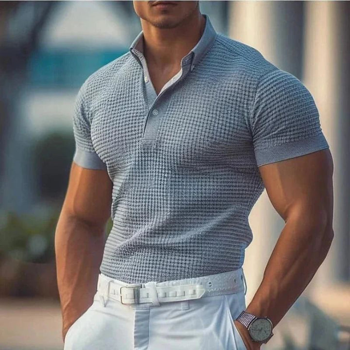 Stilvolles zeitloses Button-down-Sommer-Polo für den modernen Mann - Brend