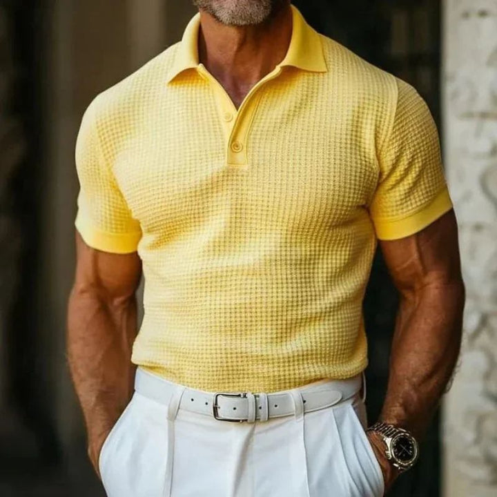 Stilvolles zeitloses Button-down-Sommer-Polo für den modernen Mann - Brend
