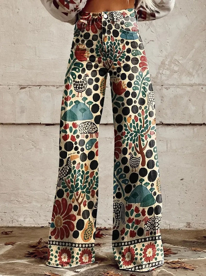Edie - stylische Retro-Hose mit trendig weitem Bein