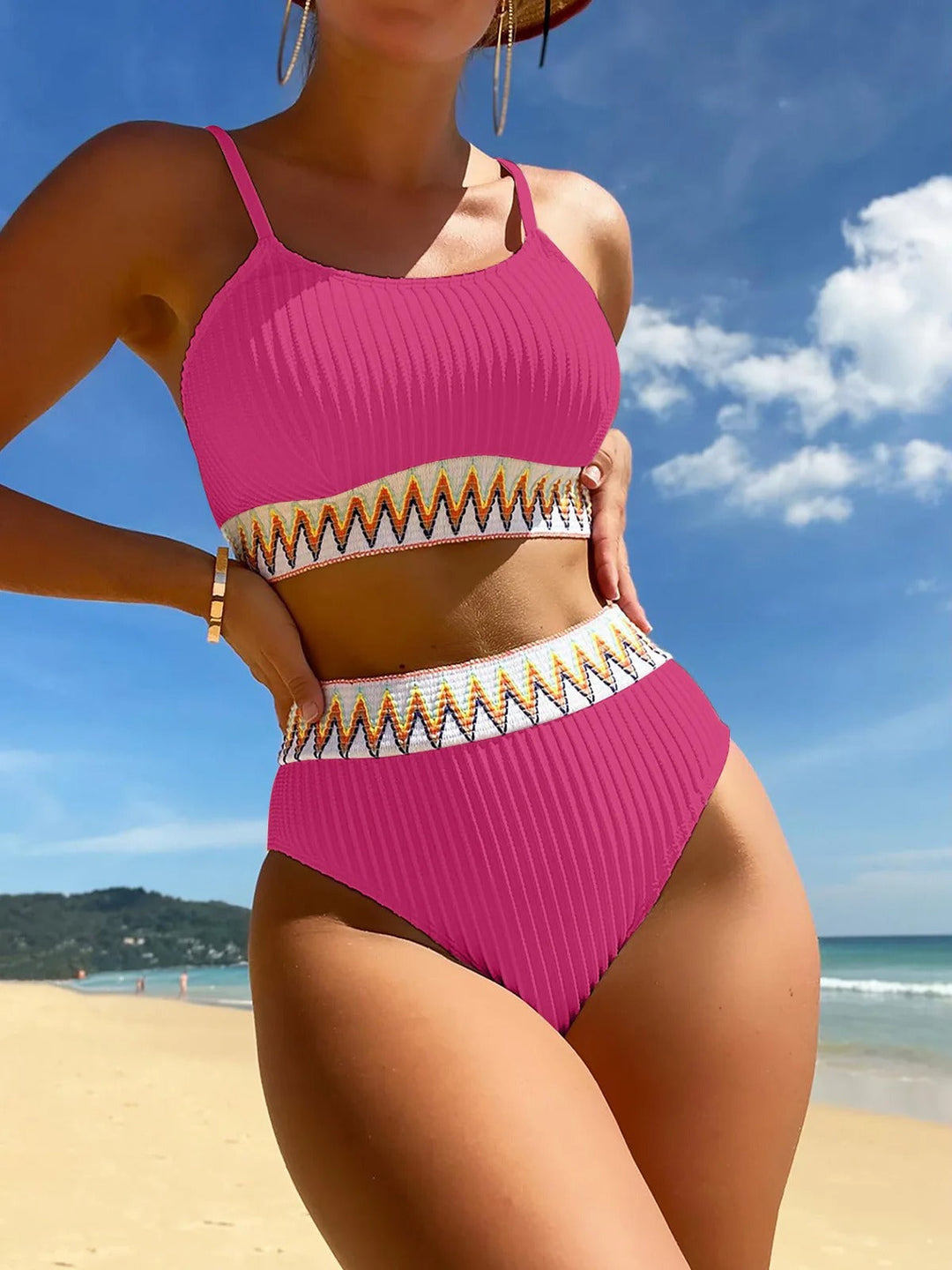 Clara - Chic High-Waist Bikini Set for a Flattering Look