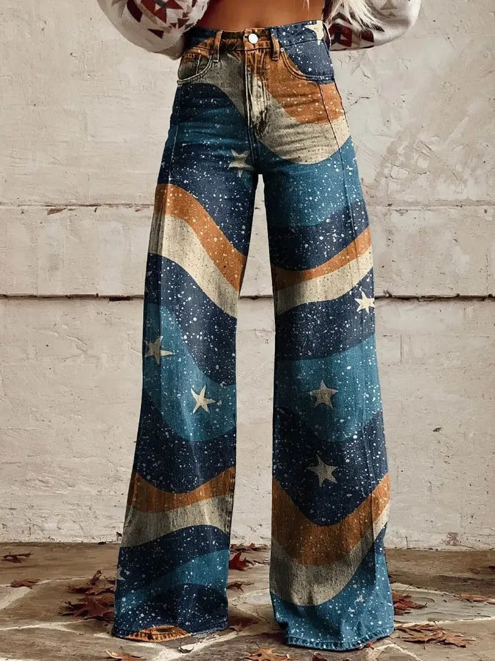 Edie - stylische Retro-Hose mit trendig weitem Bein