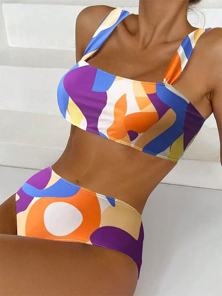 Flora - High-waisted bikini swimsuit for a stylish summer