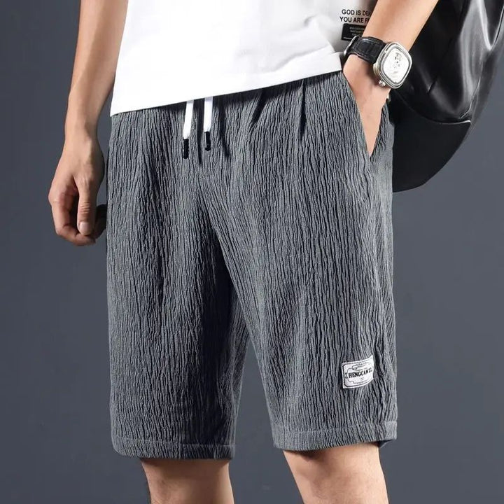 Shorts en coton et lin à la mode pour hommes - parfaits pour l'été !