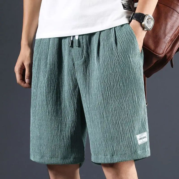 Shorts en coton et lin à la mode pour hommes - parfaits pour l'été !