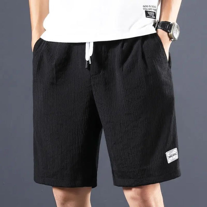Shorts en coton et lin à la mode pour hommes - parfaits pour l'été !