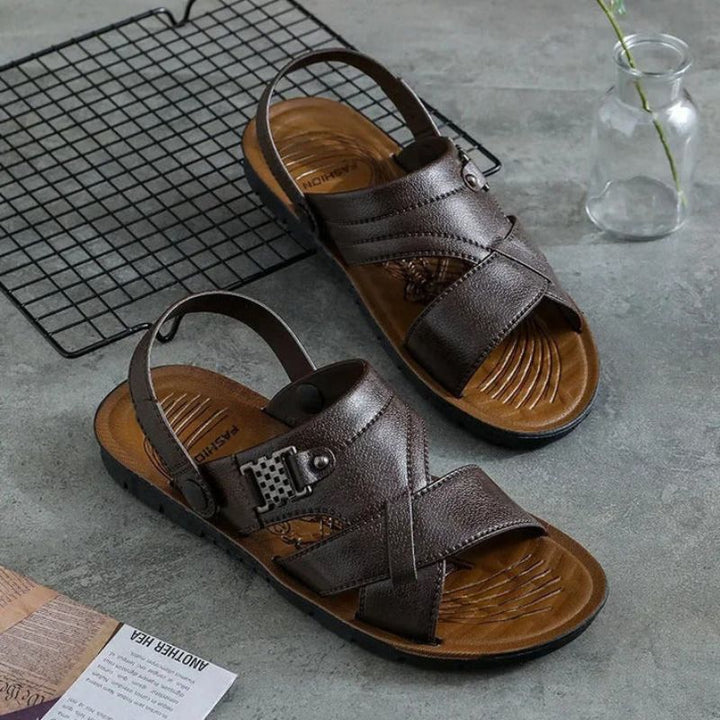 Modische Herren-Sommersandalen mit bequemem Kreuzriemen - Delano